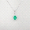COLGANTE DIAMANTES 0.19 CT Y ESMERALDA0.40                                                          