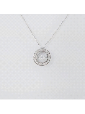 COLGANTE DIAMANTE 0.25 CT CON CADENA                                                                