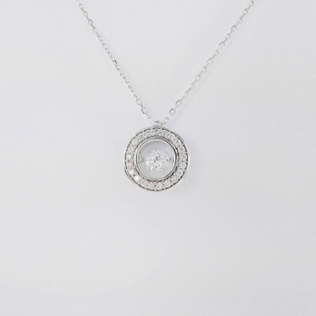 COLGANTE DIAMANTE 0.25 CT CON CADENA                                                                
