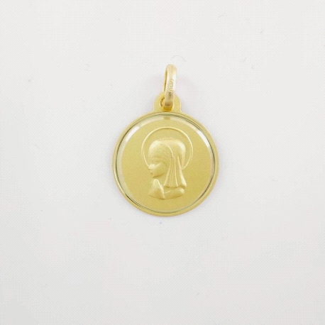 MEDALLA ORO VIRGEN NIÑA 16 MM                                                                       