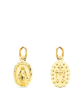 MEDALLA ORO MILAGROSA MINI 12X9 MM                                                                  