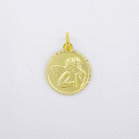 MEDALLA ORO ANGELITO 16 MM                                                                          