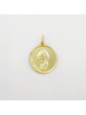 MEDALLA ORO VIRGEN NIÑA 16,5 MM                                                                     