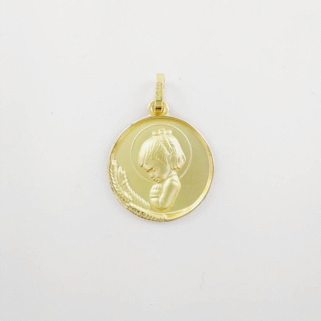 MEDALLA ORO VIRGEN NIÑA 16,5 MM                                                                     
