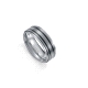 ANILLO ACERO IP NEGRO Y GRIS VICEROY                                                                
