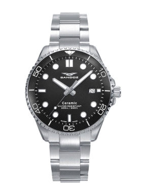 RELOJ ACERO Y CERAMICA BRAZALETE SANDOZ                                                             