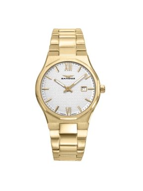 RELOJ ACERO IP DORADO BRAZALETE SANDOZ                                                              