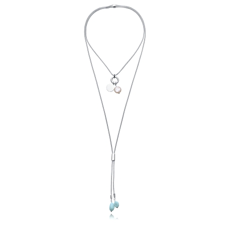 COLLAR ACERO CHAPADO PLATA VICEROY                                                                  