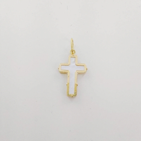 CRUZ ORO NACAR 12X8 MM                                                                              