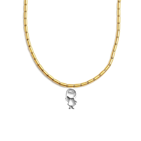 COLLAR GIRL PLATA LUXENTER                                                                          
