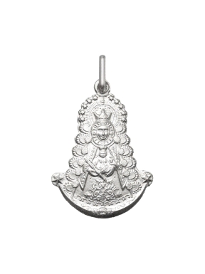 MEDALLA PLATA VIRGEN DEL ROCIO (SILUETA)                                                            