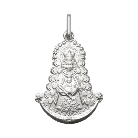 MEDALLA PLATA VIRGEN DEL ROCIO (SILUETA)                                                            