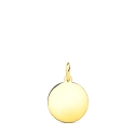 COLGANTE ORO DISCO LISO 12 MM