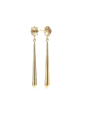 PENDIENTES CAMPANILLA CITRINO DURAN EXQUSE                                                          