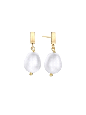 PENDIENTES COCO PERLA BARROCA DURAN EXQUSE                                                          