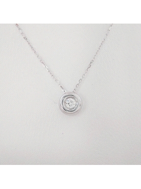 COLGANTE DIAMANTE 0,12 CT CON CADENA                                                                