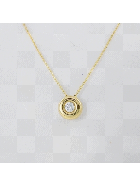 COLGANTE DIAMANTE 0.08CT CON CADENA                                                                 