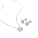 SET PENDIENTES Y COLLAR MIDFO PLATA LUXENTER                                                        