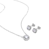 SET PENDIENTES Y COLLAR MIDFO PLATA LUXENTER                                                        