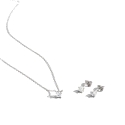 PENDIENTES BASICO Y COLLAR KEVAL DE PLATA LUXENTER