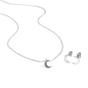 SET PENDIENTES Y COLLAR CRESCENT PLATA LUXENTER