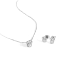 SET PENDIENTES Y COLLAR LEALTAD PLATA LUXENTER