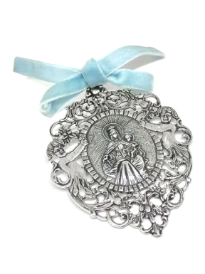 MEDALLA CUNA PLATA VIRGEN DEL CARMEN                                                                