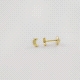 PENDIENTES ORO LUNA CON CIRCONITA                                                                   