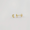 PENDIENTES ORO LUNA CON CIRCONITA                                                                   