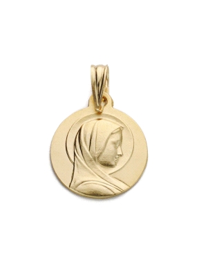 MEDALLA ORO VIRGEN FRANCESA 14 MM                                                                   