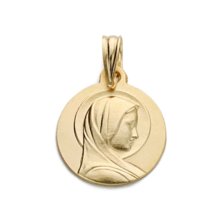 MEDALLA ORO VIRGEN FRANCESA 14 MM                                                                   