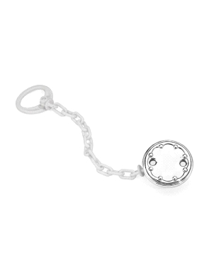 PINZA CHUPETE BODOQUE BLANCO                                                                        