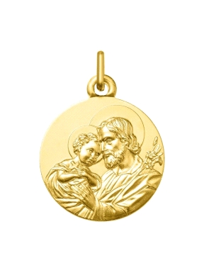 MEDALLA ORO SAN JOSE 18 MM                                                                          