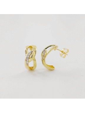 PENDIENTES ORO Y CIRCONITAS                                                                         
