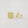 PENDIENTES ORO CUADRADO GALLONES