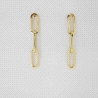 PENDIENTES ORO 3 ESLABONES