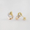 PENDIENTES ORO NUDO TRICOLOR
