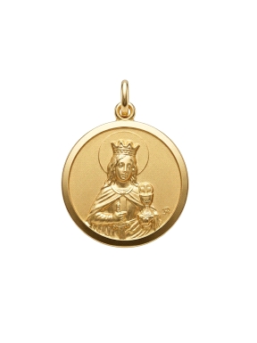 MEDALLA ORO SANTA BARBARA 20 MM                                                                     
