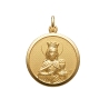 MEDALLA ORO SANTA BARBARA 20 MM                                                                     