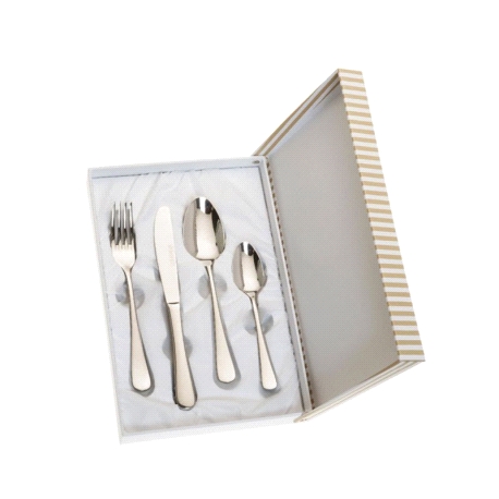 SET CUBIERTOS 4 PIEZAS BEIGE                                                                        