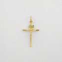 CRUZ ORO CON CRISTO 18X12X1.5 MM                                                                    