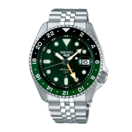 SEIKO 5 SPORTS GMT NEGRO Y VERDE                                                                    