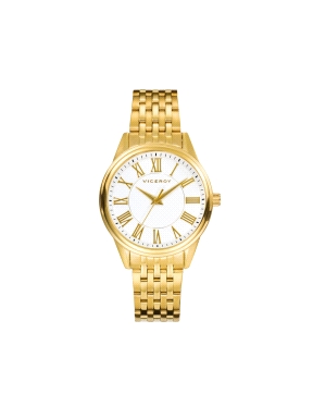 RELOJ ACERO IP DORADO BRAZALETE SRA VA                                