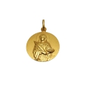 MEDALLA ORO SANTA LUCIA 19 MM