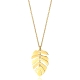 COLLAR ACERO DORADO HOJA ARTICULADA                                   