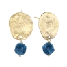 PENDIENTES FLAPPERS LABRADORITA AZUL                                  