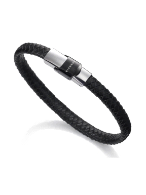 PULSERA ACERO BICOLOR IP NEGRO VICEROY                                