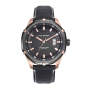 RELOJ ACERO IP ROSA Y NEGRO CORREA VICEROY