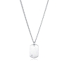 COLLAR ACERO PLACA Y DIAMANTE VICEROY                                 