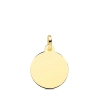 COLGANTE ORO DISCO LISO 16 MM                                         